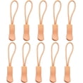 thumbnail image 1 of NAMZI 10Pcs Replacement Zipper Pulls Light Pink Zipper Pull Cord Extender for Backpacks, Jackets, Luggage, Purses, Handbags, 1 of 2