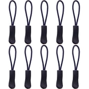 NAMZI 10Pcs Replacement Zipper Pulls Navy Zipper Pull Cord Extender for Backpacks, Jackets, Luggage, Purses, Handbags