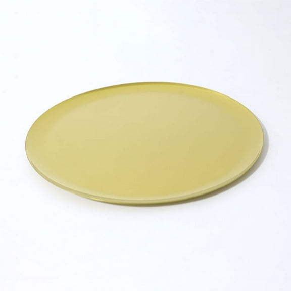 NAMZI 11 Inch Round Stainless Steel Serving Tray, Multi-Use Organizer for Cosmetics, Jewelry & Trinkets, Stylish Storage Dish for Home (Gold)