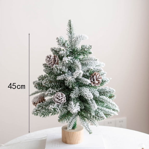 NAMZI 18 Inch Tabletop Christmas Tree, Without lights,Artificial Mini Xmas Pine Tree Ornaments,Christmas Decoration Tree Decor,B