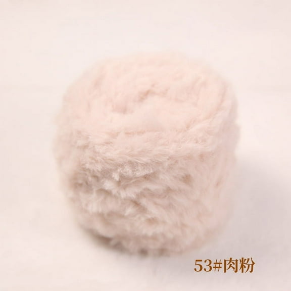 NAMZI 200g Soft Plush Chunky Chenille Yarn, Bulky Thick Fluffy Knitting Yarn, Essential for Crocheting, Hand-Knitted Blankets & Cozy Crafts ,WLight Pink