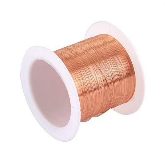 NAMZI 38AWG 164Ft Coil Magnet Wire Enameled Copper Wire Enameled Magnet Winding Wire 1 Spool Coil Natural Temperature Rating Widely Used for Transformers Inductors