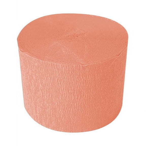 NAMZI 4-Roll Gold Crepe Paper Streamers (1.8 Inch x 82 Ft/Roll), Perfect for Wedding, Birthday & Anniversary Party Decorations, Apricot color