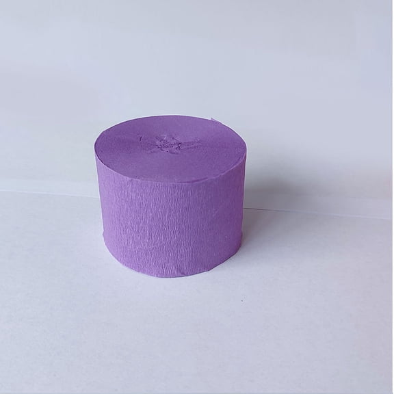 NAMZI 4-Roll Gold Crepe Paper Streamers (1.8 Inch x 82 Ft/Roll), Perfect for Wedding, Birthday & Anniversary Party Decorations, Purple