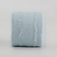 thumbnail image 1 of NAMZI 5 Yard 1.6 Inch Rustic Cotton Linen Ribbon, Frayed-Fringe Style for Wedding Invitations, Bridal Bouquets, Gift Wrapping & Crafts, Light Blue, 1 of 4