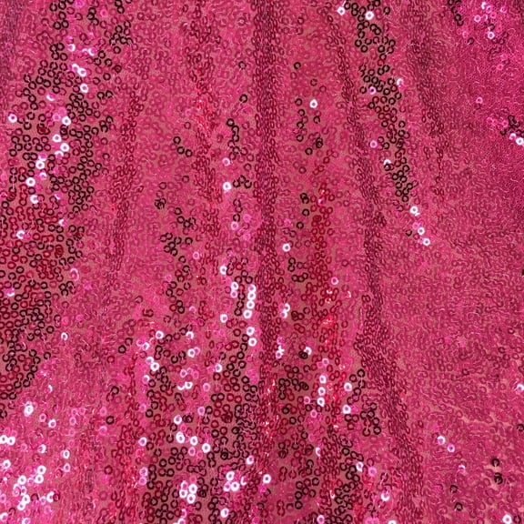 NAMZI 51in Wide x 1.1 Yards Length Sequin Fabric by The Yard, Glitter Linen Material for Tablecloth, Table Runner & Photo Booth Backdrop, Rose