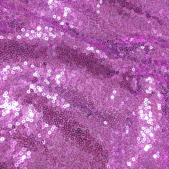 NAMZI 51in Wide x 2.2 Yards Length Sequin Fabric by The Yard, Glitter Linen Material for Tablecloth, Table Runner & Photo Booth Backdrop, Light Purple