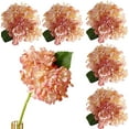 thumbnail image 1 of Namzi 5Pcs 14.2In Champagnepink Artificial Hydrangea Silk Flowers Stem Fake Hydrangea Flowers for Wedding Home Garden Centerpiece, 1 of 5