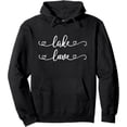 thumbnail image 1 of Lake Love Shirt | Lake Life Clothing | Lake Bum Girls Women Pullover Hoodie, 1 of 2