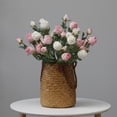 thumbnail image 1 of Namzi 6pcs Artificial Rose Flowers Long Stem Fake Silk Roses for DIY Wedding Bouquet Table Centerpiece Home Decor (Light Pink white), 1 of 4