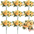thumbnail image 1 of NAMZI 8 Packs Artificial Peony Flowers Faux Flowers Silk Hydrangea Bouquet Vintage Wedding (Yellow), 1 of 5