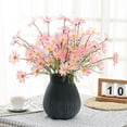 thumbnail image 1 of NAMZI Artificial Flowers 12 Bundles Artificial Silk Daisy Fake Flowers UV Resistant Outdoor Fake Wildflowers with Stems Greenery Shrubs Plants Arrangements for Home Garden for Decoration (Pink), 1 of 5