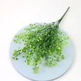 thumbnail image 1 of NAMZI Artificial Shrubs Bushes 5 Pack Fake Outdoor UV Resistant Plants Flowers, Faux Plastic Bell Leaves Greenery for Indoor Outside Hanging Planter Home Office Wedding Farmhouse Decor (Green), 1 of 5