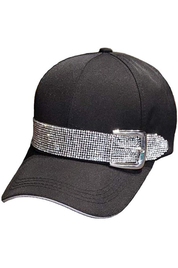 Baseball Cap Sun Hats Casual Sport Cap with Bling Rhinestone Decor