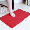thumbnail image 1 of NAMZI Bathroom Rug Mat, Non-Slip Plush Shaggy Bath Carpet, Machine Wash Dry, Bath Mats for Bathroom Floor, Tub and Shower, Bathroom Runner BathMatAccessories Decor, Red 01,16*24inch, 1 of 5