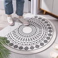 thumbnail image 1 of NAMZI Bathroom Rug Mat , Non-Slip Plush Shaggy Bath Carpet, Machine Wash Dry, Bath Mats for Bathroom Floor, Tub and Shower, Bathroom Runner Bathmat Accessories Decor, White D,16*24inch, 1 of 4