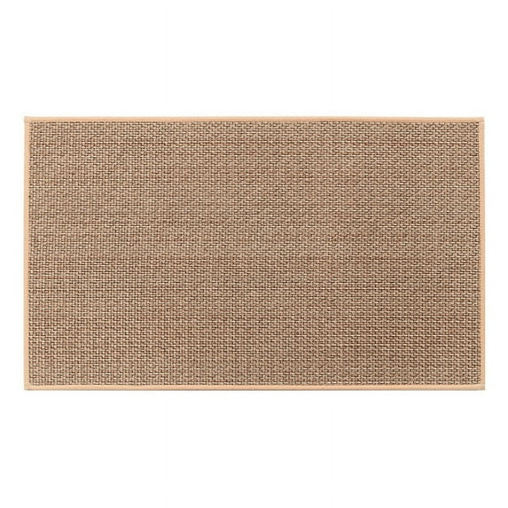 NAMZI Bathroom Rug Mat , Non-Slip Plush Shaggy Bath Carpet, Machine Wash Dry, Bath Mats for Bathroom Floor, Tub and Shower, Bathroom Runner Bathmat Accessories Decor 13*30inch (Khaki)