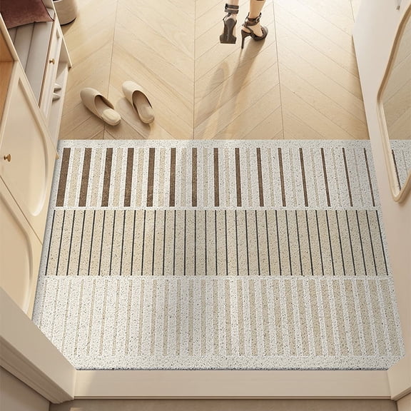 NAMZI Bathroom Rug Mat , Non-Slip Plush Shaggy Bath Carpet, Machine Wash Dry, Bath Mats for Bathroom Floor, Tub and Shower, Bathroom Runner Bathmat Accessories Decor, Khaki R,16*24inch