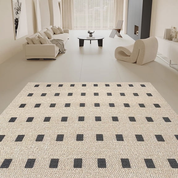 NAMZI Bathroom Rug Mat , Non-Slip Plush Shaggy Bath Carpet, Machine Wash Dry, Bath Mats for Bathroom Floor, Tub and Shower, Bathroom Runner Bathmat Accessories Decor, Khaki D,16*24inch