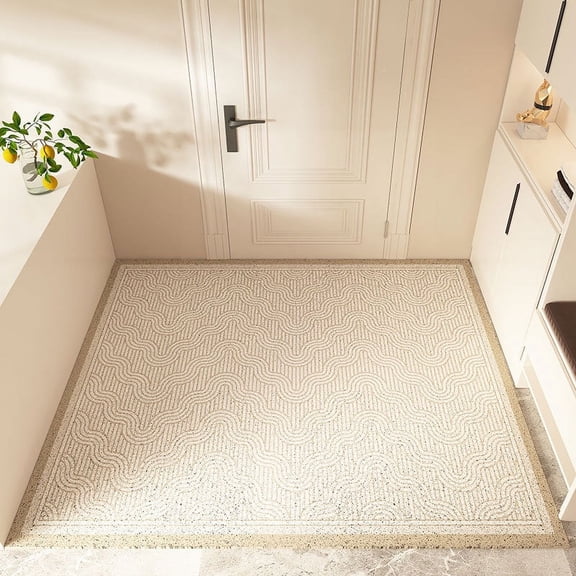 NAMZI Bathroom Rug Mat , Non-Slip Plush Shaggy Bath Carpet, Machine Wash Dry, Bath Mats for Bathroom Floor, Tub and Shower, Bathroom Runner Bathmat Accessories Decor, Khaki N,16*24inch