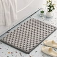 thumbnail image 1 of NAMZI Bathroom Rug Mat , Non-Slip Plush Shaggy Bath Carpet, Machine Wash Dry, Light Gray,16*24inch, 1 of 5