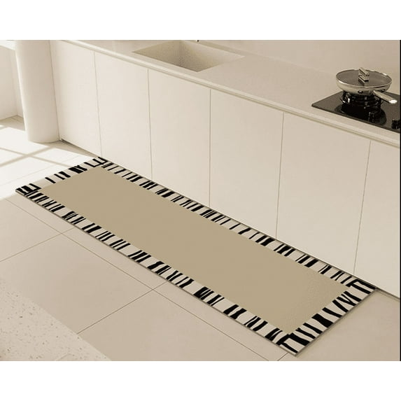 NAMZI Bathroom Rug Mat , Non-Slip Plush Shaggy Bath Carpet, Machine Wash Dry, Milk Tea Brown,24*17inch