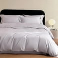 thumbnail image 1 of NAMZI Bed Sheets Set, Bedding Sheets Pillowcases Kit, Twin Bed Set, Hotel Bedding, Home Decor(Light Purple), 1 of 4
