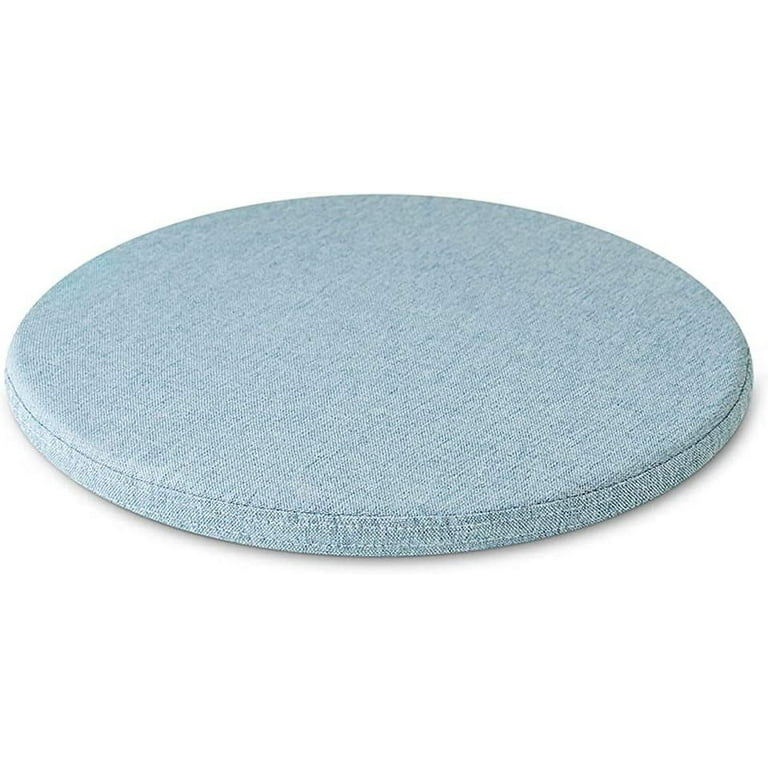 NAMZI Detachable Cushion Round Memory Foam Chair Pad Soft Breathable Non Slip Seat Cushion Suitable for Dining Room Living Room Office 35x35cm 14x14inch Light Blue Walmart