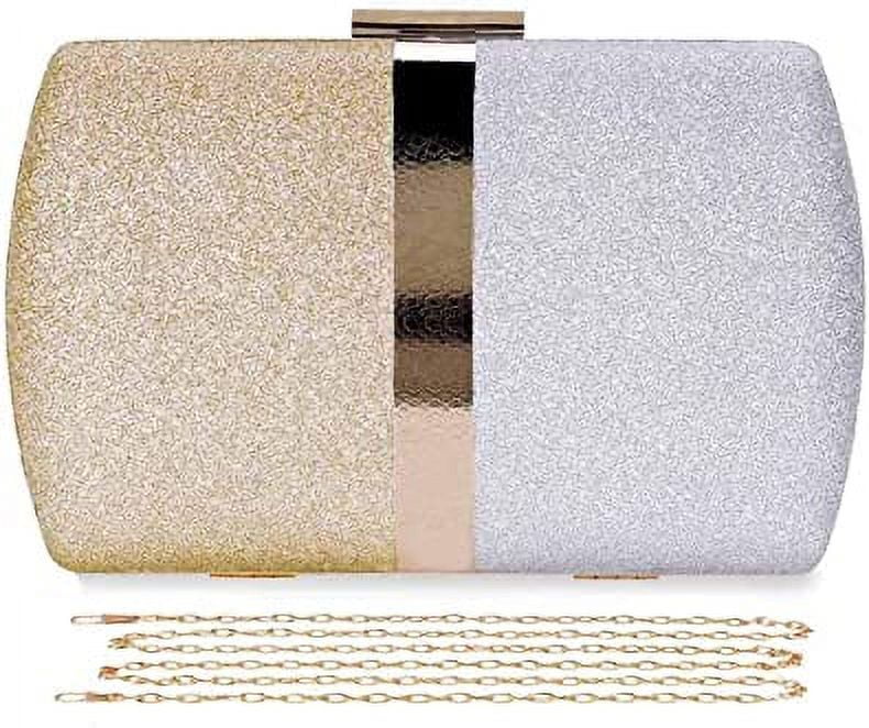 NAMZI Glitter Clutch Evening Bags for Women Formal Bridal Wedding ...