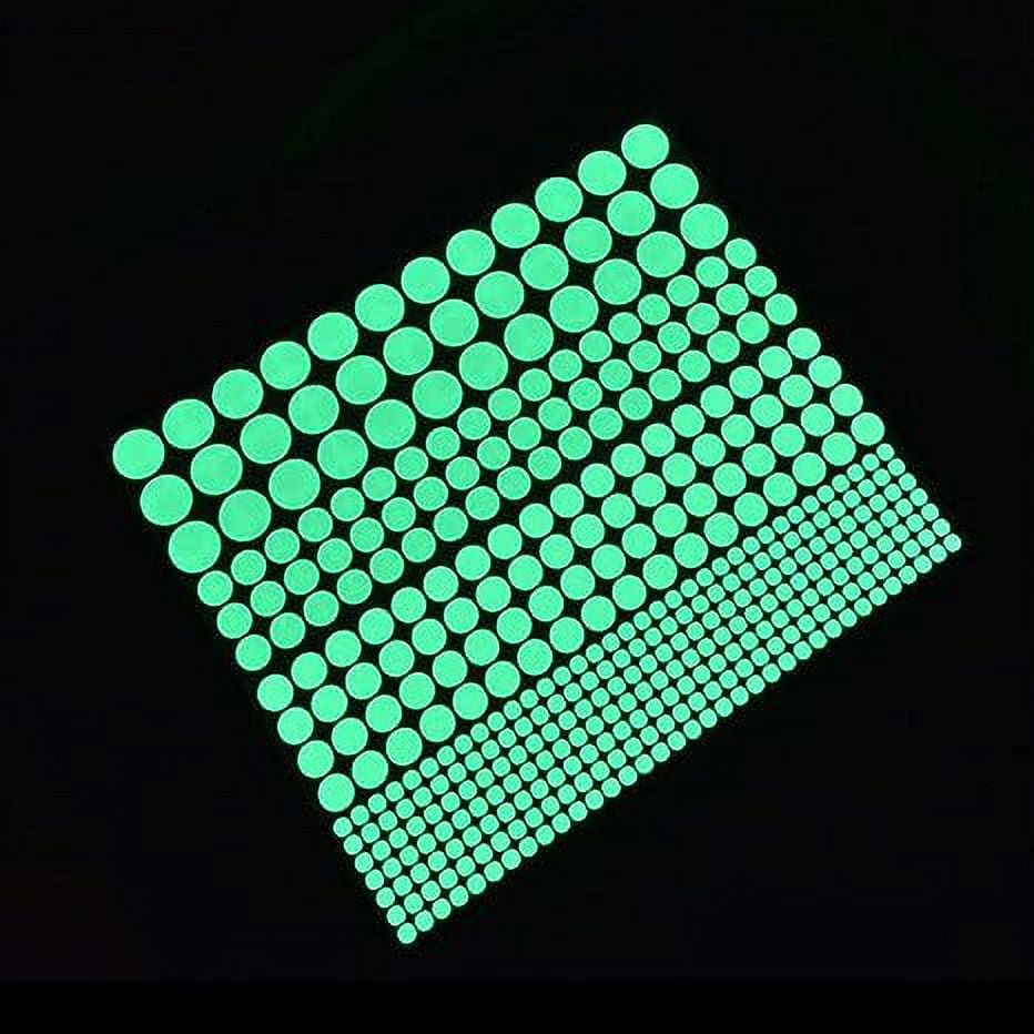 NAMZI Glow in The Dark Wall Stickers, 407 Pcs Removable Glow in Dark Dots Wall Decals Stickers Room Decor Kit, Adhesive Dots Luminous Ceiling Decals for Kids Bedroom Halloween Home Decoration