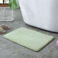 thumbnail image 1 of NAMZI Luxury Bathroom Rug Mat, Extra Soft and Absorbent Microfiber Bath Rugs, Non-Slip Plush Shaggy Bath Carpet, Machine Wash Dry, Bath Mats for Bathroom Floor,Diamond - Green, 1 of 5
