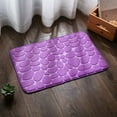 thumbnail image 1 of NAMZI Luxury Bathroom Rug Mat, Extra Soft and Absorbent Microfiber Bath Rugs, Non-Slip Plush Shaggy Bath Carpet, Machine Wash Dry, Bath Mats for Bathroom Floor,Pebble Purple, 1 of 5