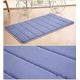 thumbnail image 1 of NAMZI Luxury Bathroom Rug Mat, Extra Soft and Absorbent Microfiber Bath Rugs, Non-Slip Plush Shaggy Bath Carpet, Machine Wash Dry, Bath Mats for Bathroom Floor,Stripe - Blue, 1 of 5