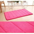 thumbnail image 1 of NAMZI Luxury Bathroom Rug Mat, Extra Soft and Absorbent Microfiber Bath Rugs, Non-Slip Plush Shaggy Bath Carpet, Machine Wash Dry, Bath Mats for Bathroom Floor,Stripe - Rose, 1 of 5