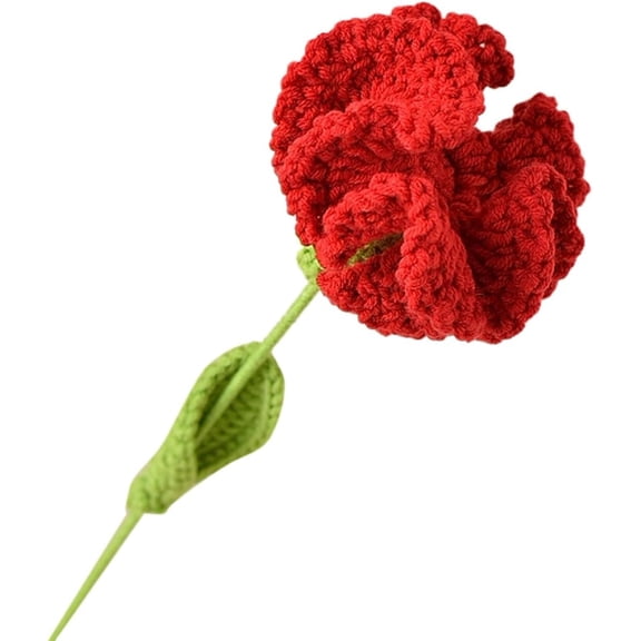 NAMZI Mother Day Carnations Flower Gift Preserved Eternal Blue Handmade Carnations Gifts for Women Girl Forever Artificial Fake Flower Bouquets Mothers Day Mom Gifts （Red）