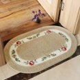 thumbnail image 1 of NAMZI Nice Rose Flower Area Rugs for Living Room Bedroom Super Soft Bathroom Rugs Bath Mat Bath Rugs Non Slip Door Mat Floor Mat Kitchen Mat 15.74 x 23.62 Inch(Coffee), 1 of 5