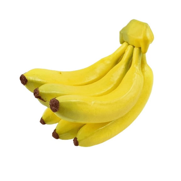 NAMZI Realistic Realistic Artificial Banana Bunch Simulated Fruit Decoration Fake Food Model Display Photography Prop Kitchen Wedding Home Party Decoration - 6 Heads