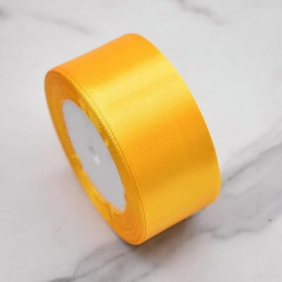 NAMZI Ribbon, Rose Flower, Ribbon, Bow Ribbon, Yellow A