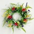 thumbnail image 1 of NAMZI Spring Wreath,15.7" Spring Wreaths for Front Door Artificial Summer Flower Wreath with Daisy and Lavender for Indoor Outdoor and Easter Celebration, 1 of 5
