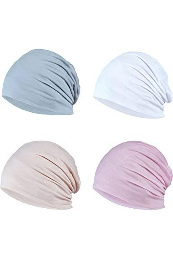 Summer Cotton Thin Beanies Soft Stretch Hip-Hop Sleep Caps for Men Women