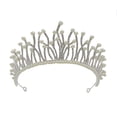 thumbnail image 1 of NAMZI Wedding Tiara for Bride Princess Tiara Headband Bridal Crown,Crystal Rhinestone Hair Jewelry Decor for Queen Girl Bride Birthday Prom Wedding Pageant Halloween Costume Party(Silvery), 1 of 2