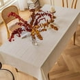 thumbnail image 1 of NAMZI White Linen Table Cloth Cotton Linen Tablecloth for Rectangle Tables, Heavy Weight Washable Farmhouse Soft Boho Tablecloth for Kitchen Dinning Party (White, 53 x 98 Inch), 1 of 5