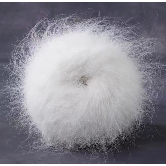 NAMZI Wool Felt Hair Coils, Soft Plush Wool-Acrylic Fancy Loop Yarn, Perfect for Needle Felting, Crochet Knitting & Craft Projects(100g，A250)