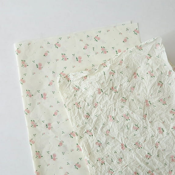 NAMZI rose snow pear paper Valentine's Day lining wrapping paper bouquet priming floral gift wrapping paper (beige pink)