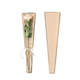 thumbnail image 1 of NAMZI waterproof gold border single bouquet flower packaging bag, (khaki color), 1 of 5