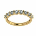 thumbnail image 1 of NANA Jewels U'r Ring 8 Stone Simulated Diamond CZ Band - 10K Yellow Gold Size 5, 1 of 7