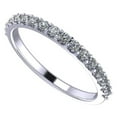 thumbnail image 1 of NANA Jewels Womens Pure Brilliance Zirconia Wedding Band CZ Ring - Solid 10K White Gold - Size 5, 1 of 7