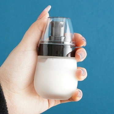 NANAHuang 30ml Frosted Glass Lotion Bottle Travel Airless Pump Cosmetics Bottle Transparent Empty Container Face Cream Refillable Bottles