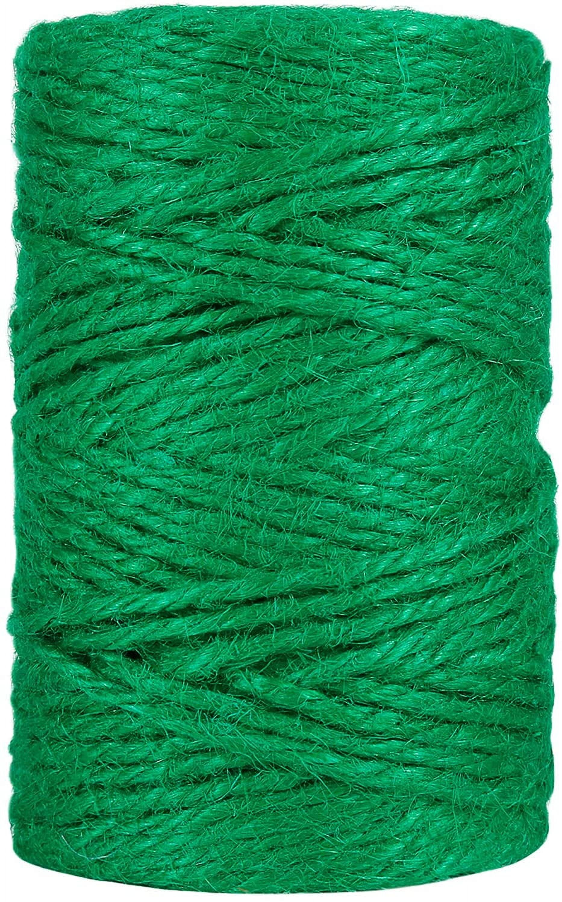 NANAHuang 328 Feet 3mm Thick Natural Jute Twine, 3Ply Black Garden