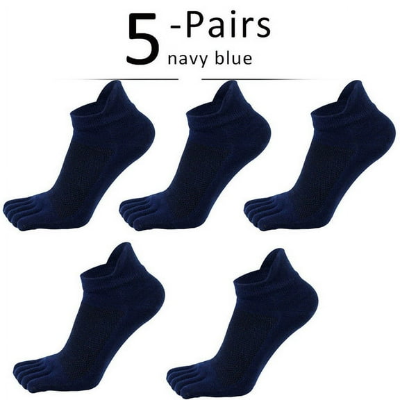 NANAHuang 5 Pairs Socks With Toes Mans Cotton Solid Breathable Protect Ankle No Show Socks Summer Five Finger Socks Sokken Good Quality
